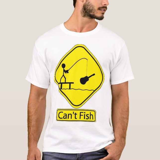 No puede pescar la camiseta oficial de la banda (Anverso)
