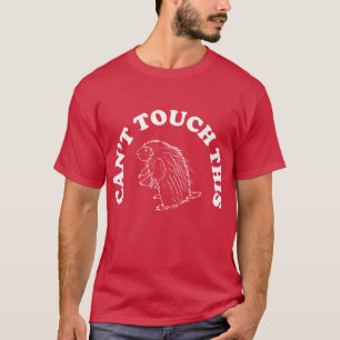 No puede tocar esta camiseta del puerco espín