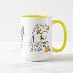 No puede volar sin la taza del chiste de la