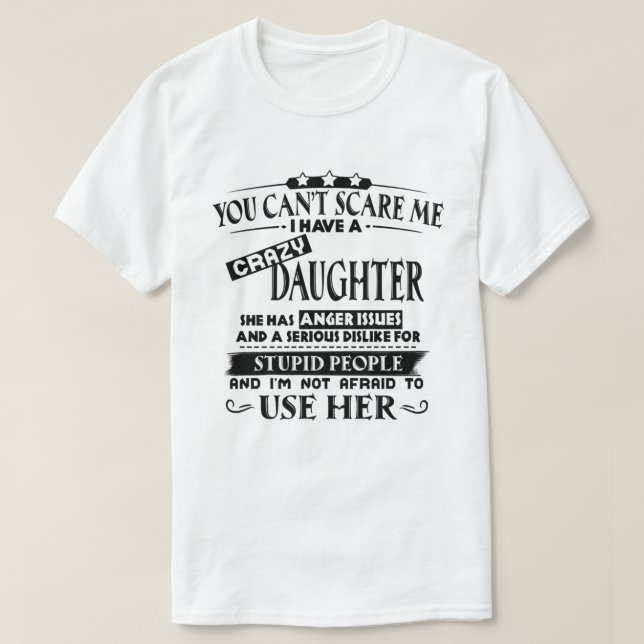 No puedes asustarme si tengo una camisa loca (Diseño del anverso)