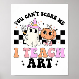 No Puedes E Mí Enseño Arte Profesor Retro Fantasma