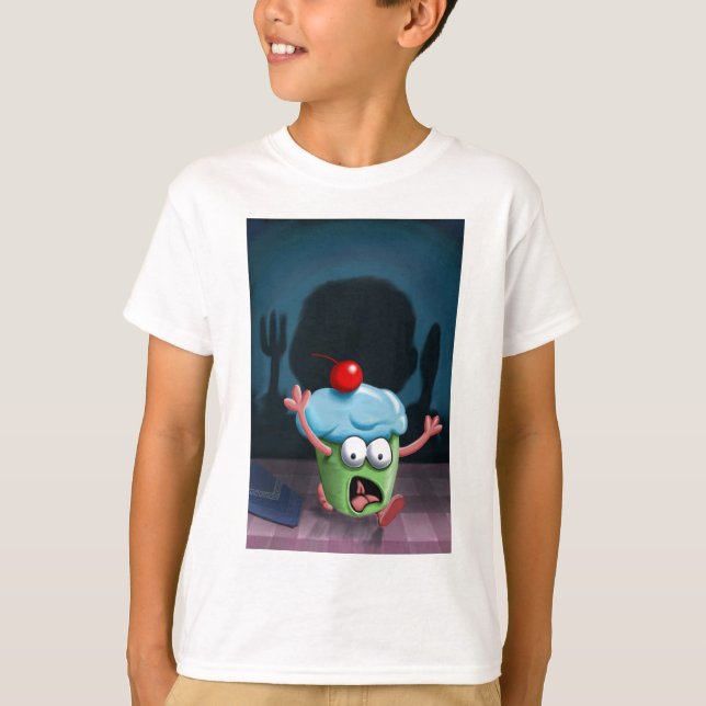 No puedes esconderte de la camiseta del Muffin Man (Anverso)