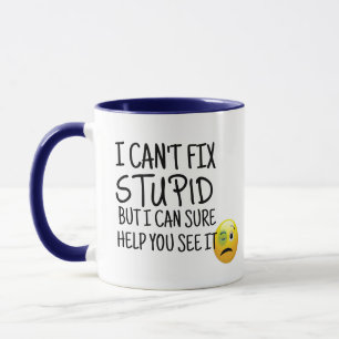No puedo arreglar la taza estúpida Gracioso rega