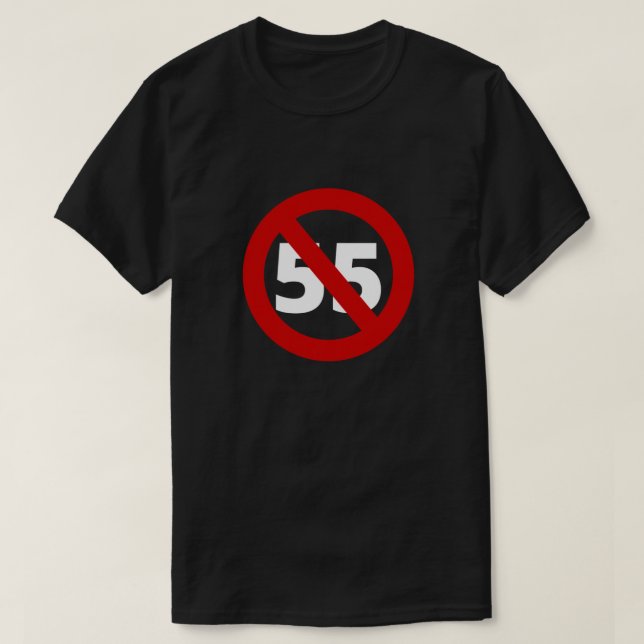 no puedo conducir 55 camiseta clásica (Diseño del anverso)