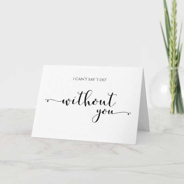No puedo decir que hago sin usted, tarjeta de la (Anverso)