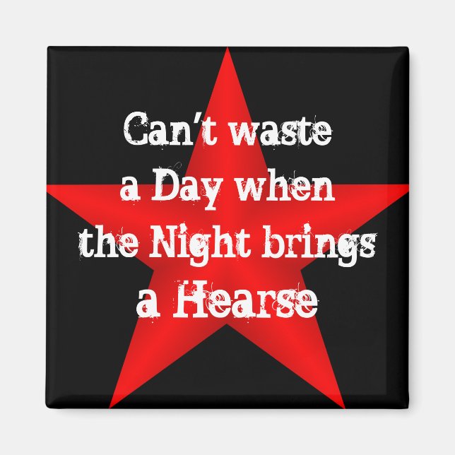 No puedo desperdiciar un imán diario (Frente)