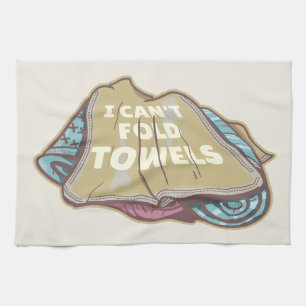 No puedo doblar toallas día de lavandería divertid