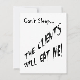 No puedo dormir... Los Clientes Me Comerán