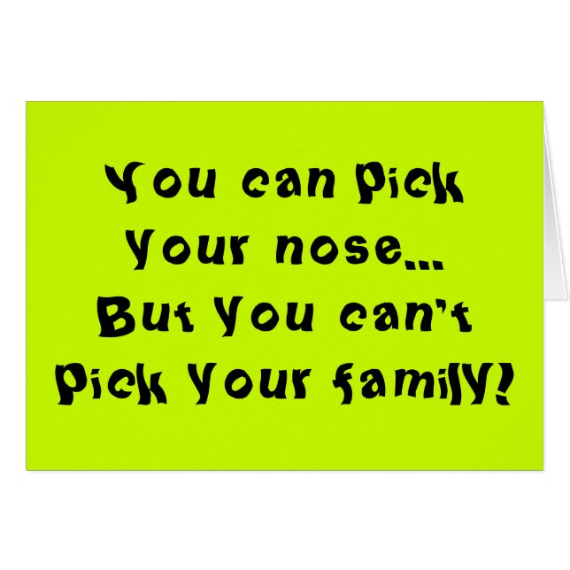 No puedo elegir a tu familia (Anverso (Horizontal))