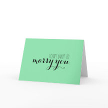 No puedo esperar para casarle tarjeta