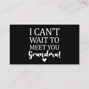 No puedo esperar para conocerte Anuncio de embaraz