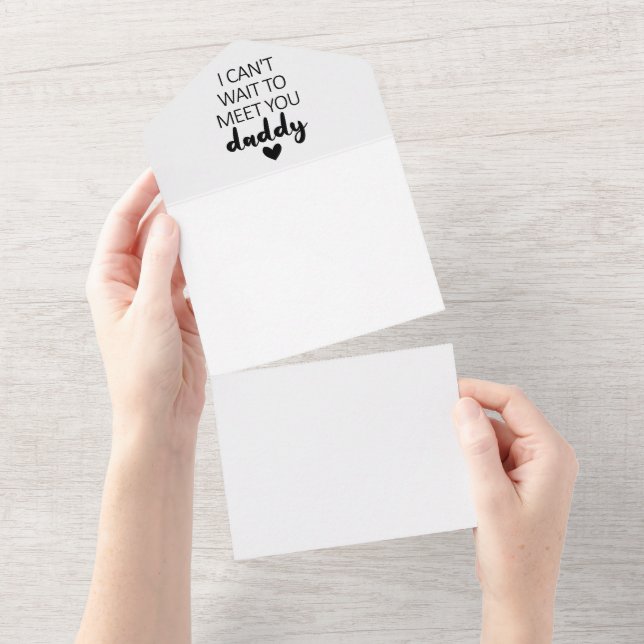 No Puedo Esperar Para Conocerte Papá Anuncio de Em (desgarro)