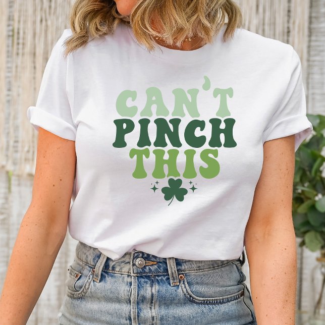 No puedo palmear esta camiseta del Día de San Patr (Can't Pinch This, St. Patrick's Day, Anti-Pinch Tee, Clover Shield, Irish Rebellion, Humorous St. Pa)