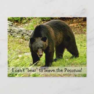 No puedo "soportar" dejar la postal de Poconos
