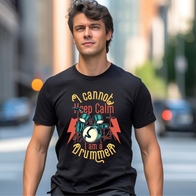 No puedo tomar la calma, soy una camiseta tamboril (Subido por el creador)