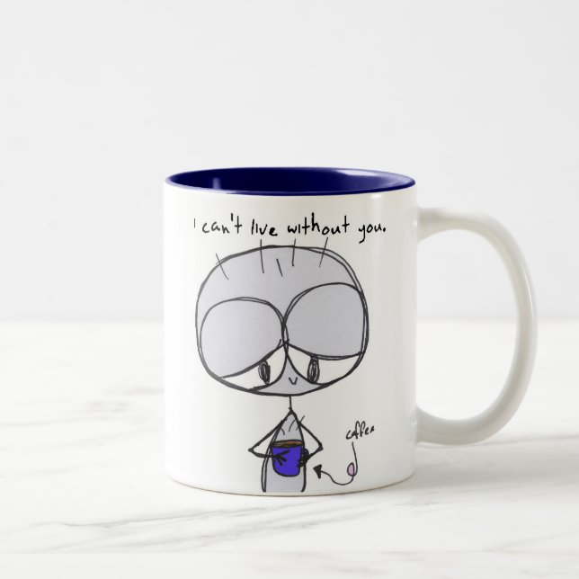 no puedo vivir sin usted - taza (Derecha)