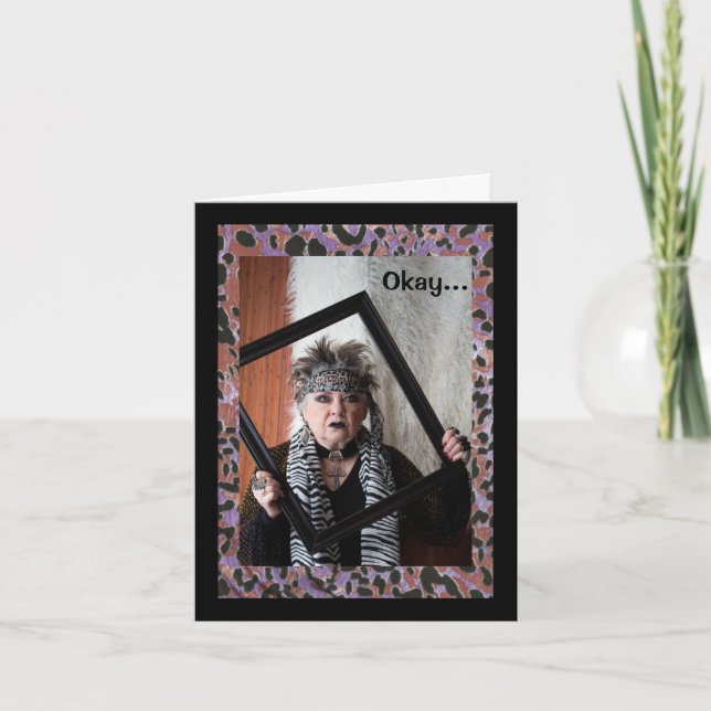 No quiero despertar tarjeta de felicitación doblad (Anverso)