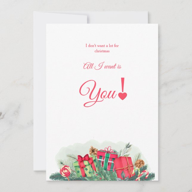 No quiero mucha tarjeta para Navidades (Anverso)