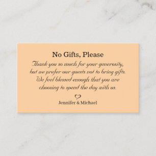 no regalos por favor, nota en regalos de boda nara