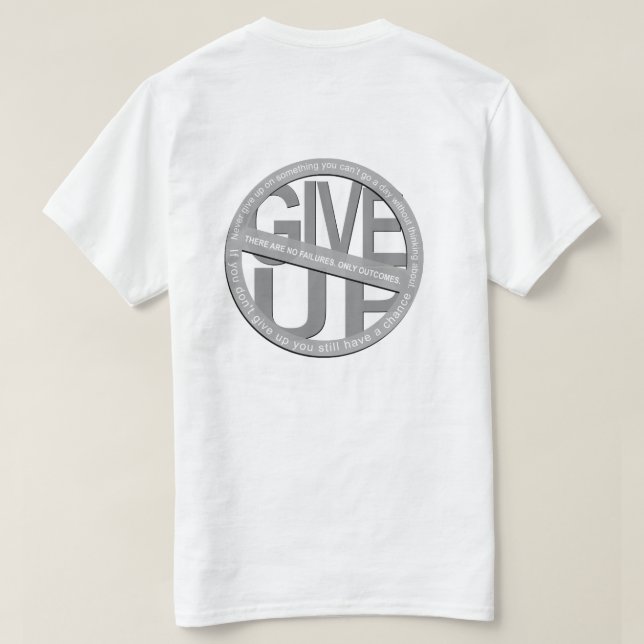 No renuncies a la camiseta blanca (Reverso del diseño)