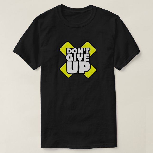 No renuncies a la camiseta de motivación (Diseño del anverso)