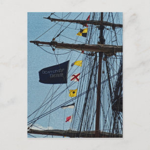 No renuncies a la tarjeta postal de bandera del bu