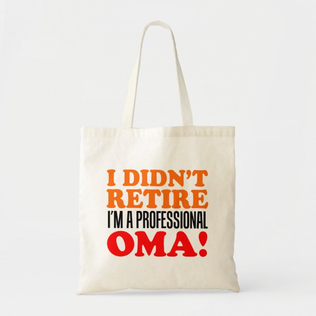 No retiré la bolsa de asas profesional de Oma (Frente)