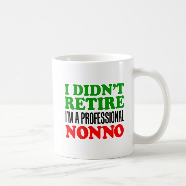 No retiré la taza profesional de Nonno (Derecha)
