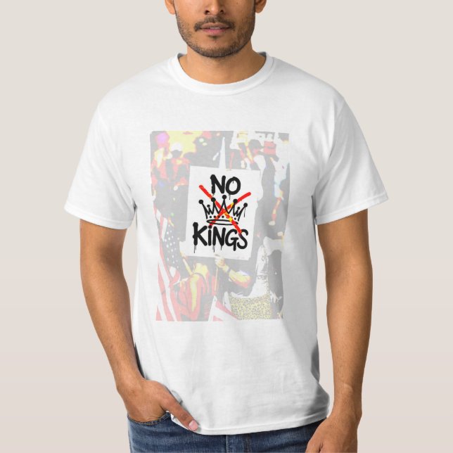 NO REYES Camiseta Antit Trump Pro-democracia (Anverso)