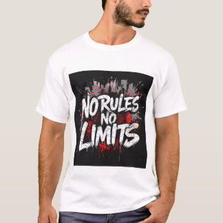 No Rules No Limit – Camiseta de Streetwear sin Mie