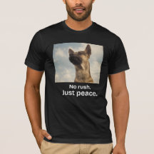 No Rush Just peace camiseta vintage perro slow liv