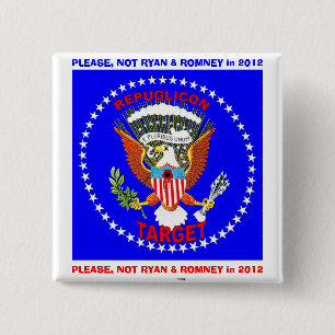 NO RYAN y ROMNEY - botón