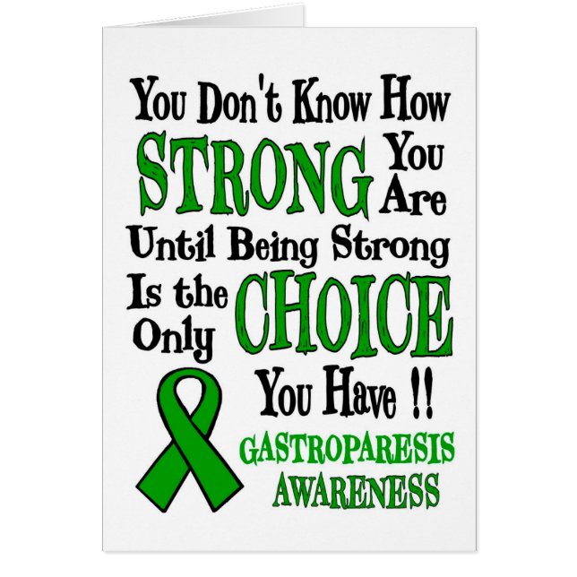 No sabes cuán fuerte... Gastroparesis (Frente)
