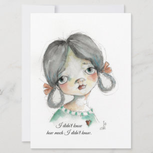 No sabía - Tarjeta de marco plano