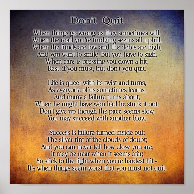 No salir — Imprimir arte ** 12 x 12 (Frente)