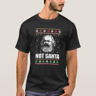 NO SANTA Karl Marx Navidades feos Sweater Xmas Me