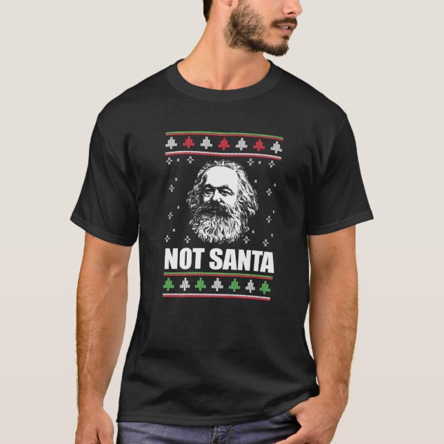 NO SANTA Karl Marx Navidades feos Sweater Xmas Me (Anverso)