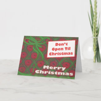 No se abra hasta navidad