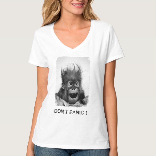 NO SE ATIERRA la camiseta con cuello de pico (Anverso)