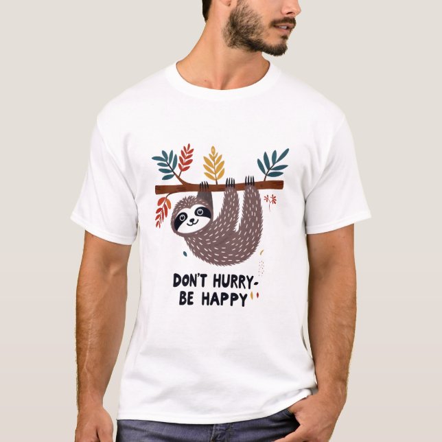 No se deprisa en ser camiseta feliz (Anverso)