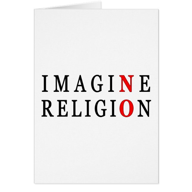 No se imagine ninguna religión (Frente)
