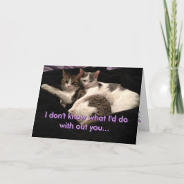 "No sé" la tarjeta de felicitación de Abbie y de