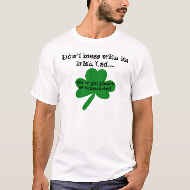 No se mezcle con una camiseta irlandesa de humor n (Anverso)