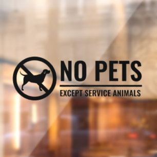 No se permite la calcomanía de perros, no hay Pega