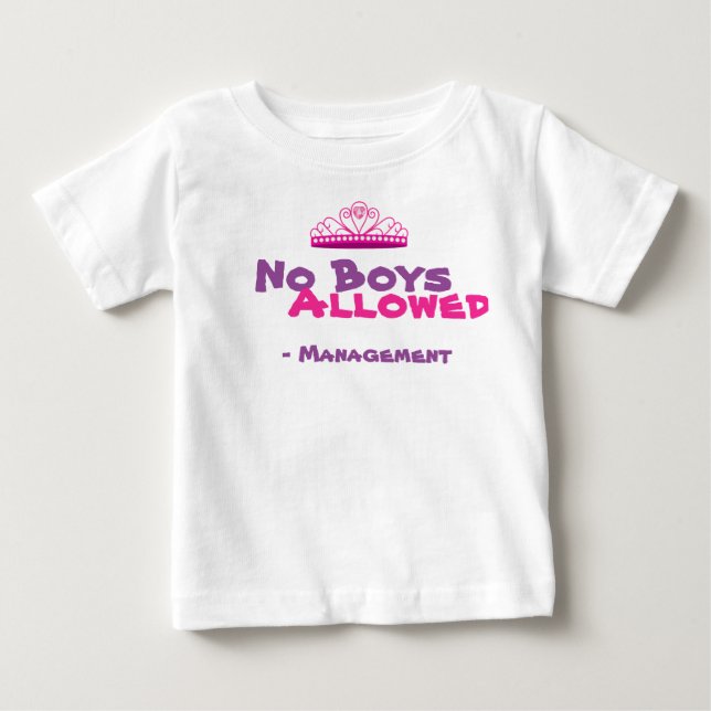 No se permite la camiseta a los niños (Anverso)