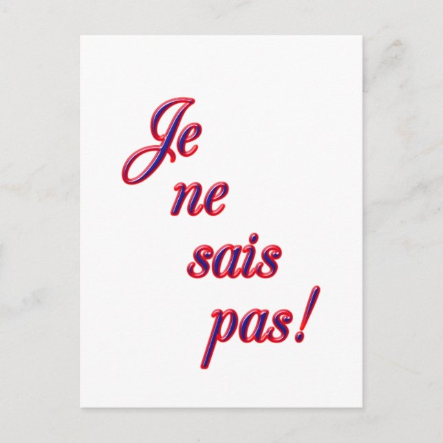 No sé postal (Anverso)