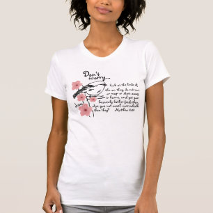 No se preocupe la camiseta del gorrión de Jesús