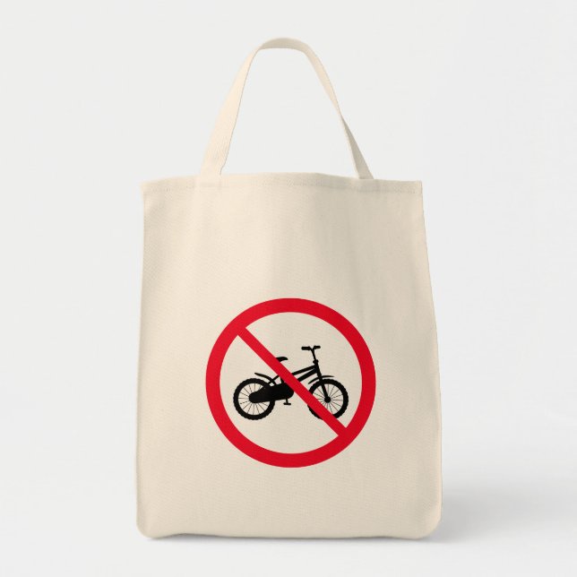 No se prohíbe el Rótulo en bicicleta | Bolsa de To (Frente)