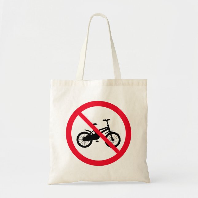 No se prohíbe el Rótulo en bicicleta | Bolsa De To (Frente)
