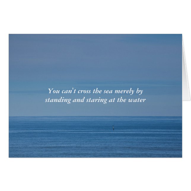 No se puede cruzar el mar mirando el agua (Anverso (Horizontal))